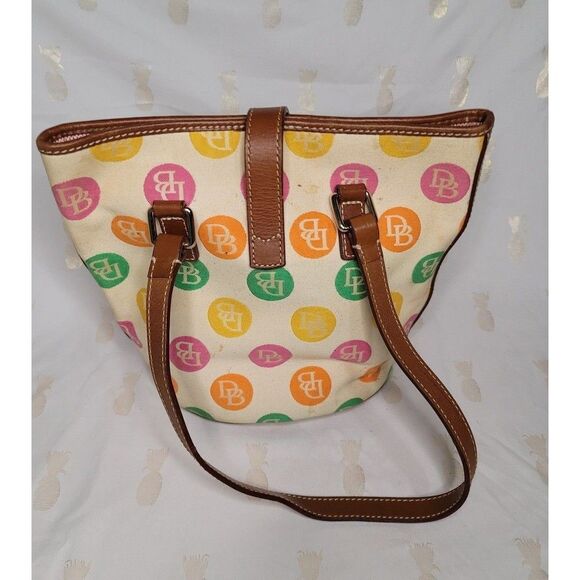 Vintage Designer Dooney and Bourke Medallion Bucket Bag - Picture 2 of 4